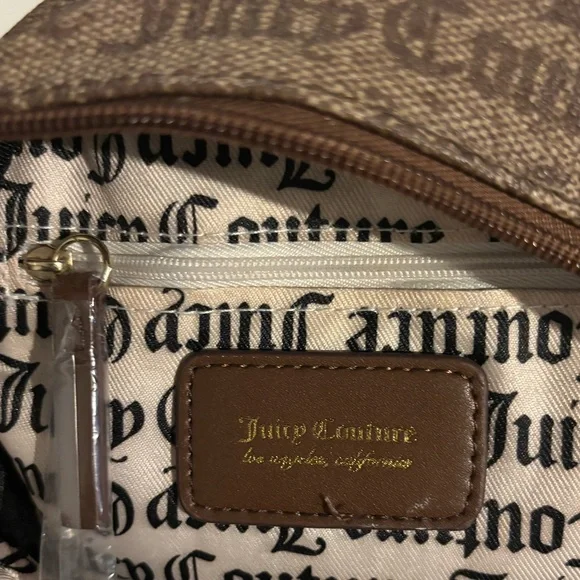 Juicy Couture Mini Tan Backpack with Gold Logo - Picture 4 of 6